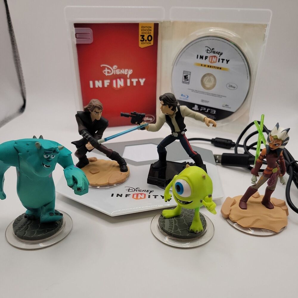 Disney Infinity 3.0 PS3 One Disc, Portal & Figures from Star Wars & Monsters Inc